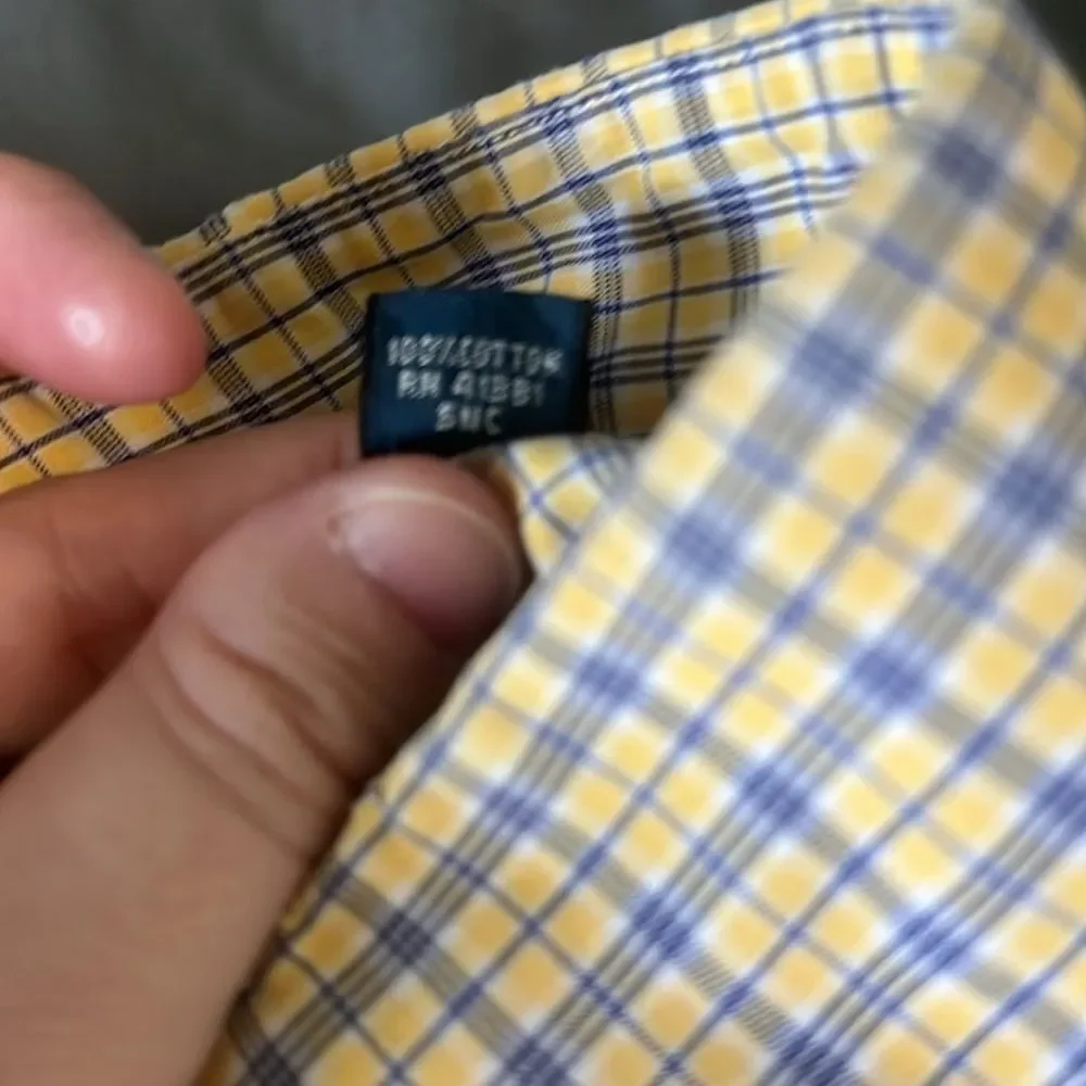 Polo Regent Long Sleeve Button Down Plaid Shirt Size 15.5